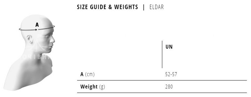 Шолом MET ELDAR, gray texture | matt (UN, 52-57)