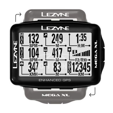 GPS комп'ютер LEZYNE MEGA XL GPS Чорний Y13