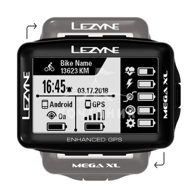 GPS компьютер LEZYNE MEGA XL GPS Чёрный Y13