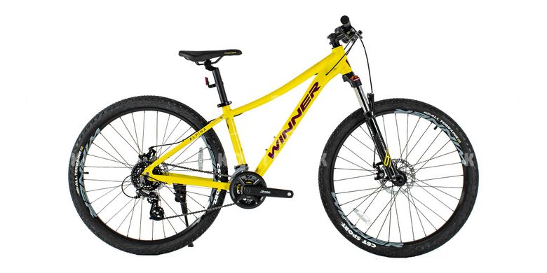 Горный велосипед WINNER 27,5" ALPINA 2022, 1х8шв. (14.5", жовтий)