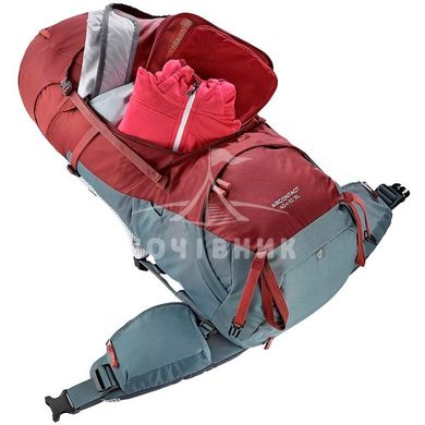 Рюкзак DEUTER Aircontact 40+10 SL колір 5214 redwood-teal