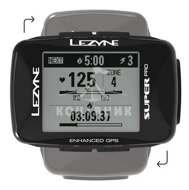 GPS комп'ютер LEZYNE SUPER PRO GPS HR/ProSC LOADED Чорний Y14