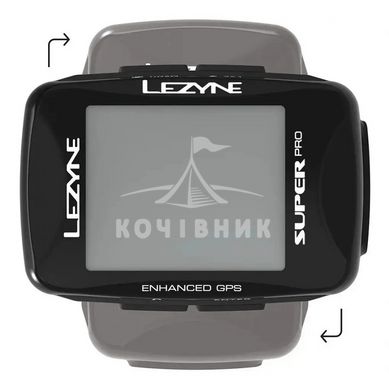 GPS комп'ютер LEZYNE SUPER PRO GPS HR/ProSC LOADED Чорний Y14