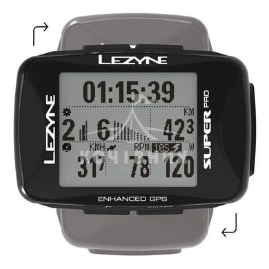 GPS комп'ютер LEZYNE SUPER PRO GPS HR/ProSC LOADED Чорний Y14