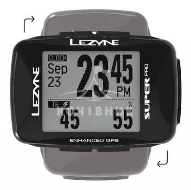 GPS комп'ютер LEZYNE SUPER PRO GPS HR/ProSC LOADED Чорний Y14