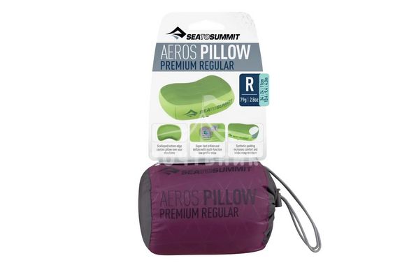 Надувная подушка Sea To Summit Aeros Premium Pillow Regular (34х24х11см, Magenta)