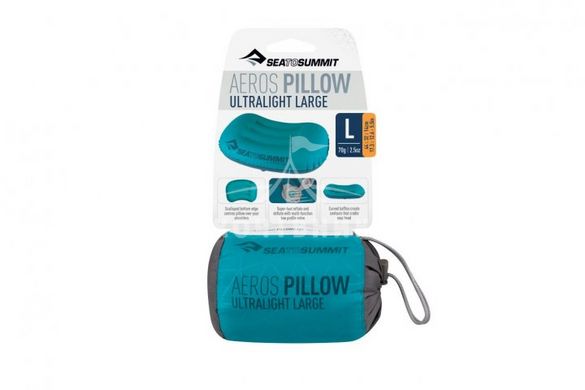 Надувная подушка Sea To Summit Aeros Ultralight Pillow (Large, Aqua)