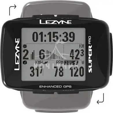 GPS комп'ютер LEZYNE SUPER PRO GPS Чорний Y13