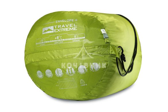 Спальный мешок Travel Extreme ENVELOPE+ (+15°C)