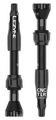 Комплект ниппелей Lezyne CNC TLR Valves 44mm (2 pcs) черный