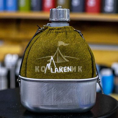 Фляга LAKEN Clasica 1 L with aluminium pot Khaki