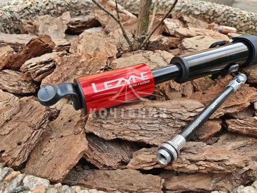 Ручний насос LEZYNE GRIP DRIVE HV - S Червоний 120psi Y14